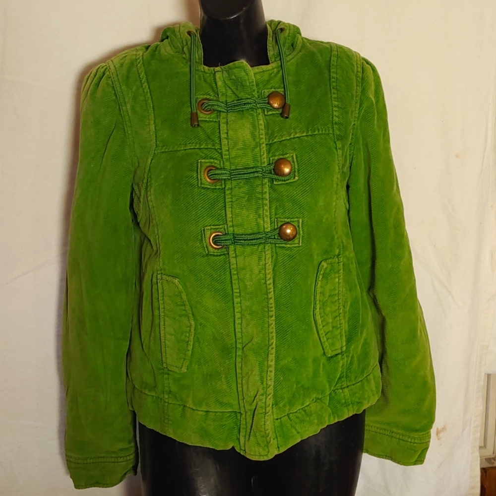 Mossimo Supply Co. Green Corduroy Toggle Jacket